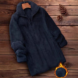 Fleece-lined Outdoor Coat, Double-sided Winter Jacket