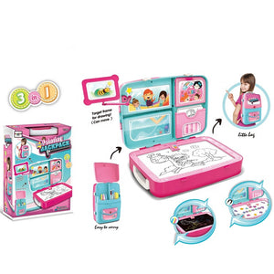 3 in 1 Backpack Drawing Board Learning Set