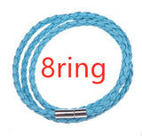 Men's Braided Genuine Leather Bracelet, Stainless Steel Beads, Charm Band for Boys