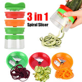 3-in-1 Food Slicer Potato Spiralizer – Multi-function Vegetable Cutter, Kitchen Tool