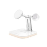 Compatible with Apple, 3 in 1 Magnetic Wireless Charger, 15W Magsafe Charging Station