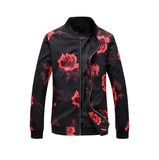 Men’s Plaid Baseball Jacket – Autumn Windbreaker