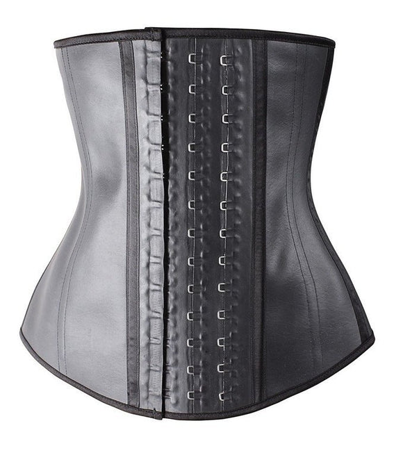 Ladies Rubber Latex Press Buckle Waist Nylon Corset