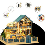 DIY Cabin Handmade Gift House Toy Models