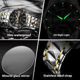 Men's Luxury Waterproof Luminous Quartz Watch
