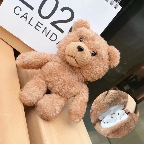 Compatible with Apple, Teddy Bear Earphone Case