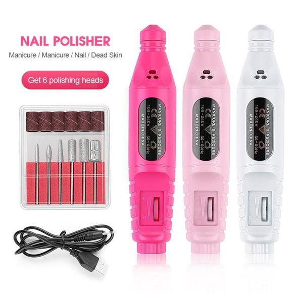 Electric Nail Polishing Machine Pen – Professional Nail Art Tool