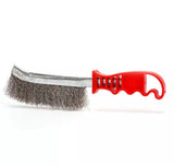 Stainless Steel Knife Brush with Plastic Handle