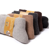 Men’s Winter Thick Terry Thermal Socks – Warm Rabbit Wool Blend for Cold Weather