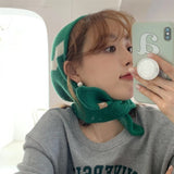 Women's Knitted Hat with Cross Straps and Scarf (Pack of 2)