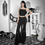 Women's Solid Color, Slim High Waist Flared Pants