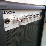 20W Electric Guitar Loudspeaker Electricity Box, Wooden Guitar Speaker Folk Play