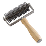 Stainless Steel European Style Dough Cutter with Wooden Handle