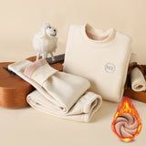 Children's Winter Fleece-lined Thickened Thermal Underwear Suit