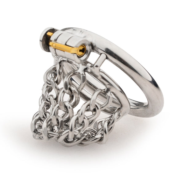 Skeletonized Chastity Lock, Potpourri Short Chain