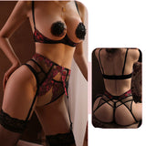 Embroidered Sagging Breast Support, Sexy Lingerie Underwire Bra