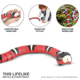 Smart Interactive Snake Cat Toy – USB Rechargeable Pet Teaser