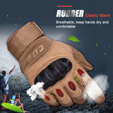 Tactical Half Finger Gloves for Men, Military Army Riding Gym Gloves with Rubber Knuckle Protection