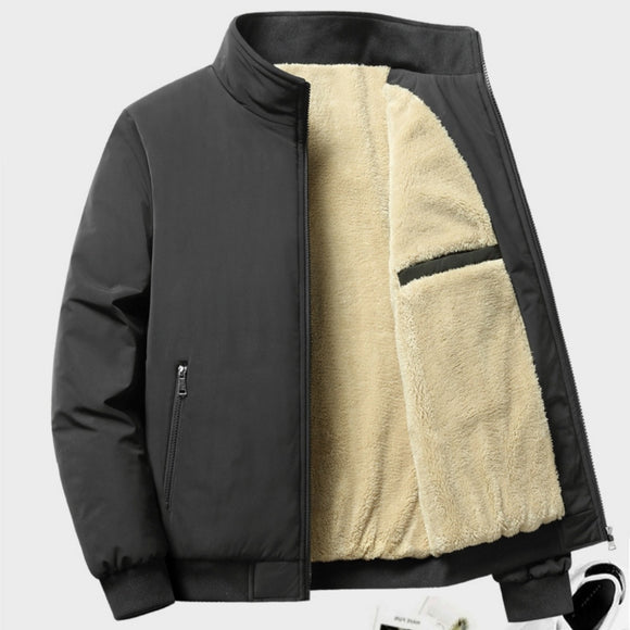 Plus Size Fleece Padded Jacket for Men