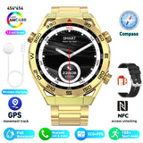 ECG PPG Bluetooth Calling, Compass GPS, Wireless Charger Smartwatch