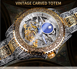 Forsining Skeleton Carved Tourbillon, Mechanical Luxury Men's Wristwatch