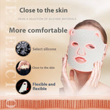 Red Blu-ray Silicone Mask, Red Light LED Photon Skin Rejuvenation Beauty Apparatus