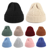 Autumn and Winter Fried Dough, Twist Knitting Warm Wool Hat (Pack of 2)
