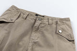 Washed Old Multi-pocket Straight-leg Denim Trousers, Men's Loose Casual Pants