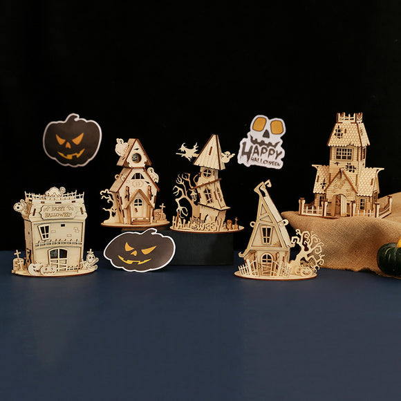 DIY Wooden Puzzle of Ghost Festival House