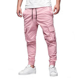 Drawstring Leisure Japanese Overalls, Men's Multi-pocket Trousers