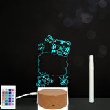 3D Acrylic Handwriting Message Board LED Light, Creative Note Lamp
