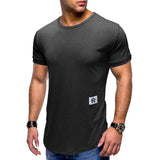 Men’s Solid Color Sports T-shirt – Loose Fit, Short Sleeve Casual Tee
