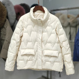 Women's Duck Down, Urban Casual Zippered Coat