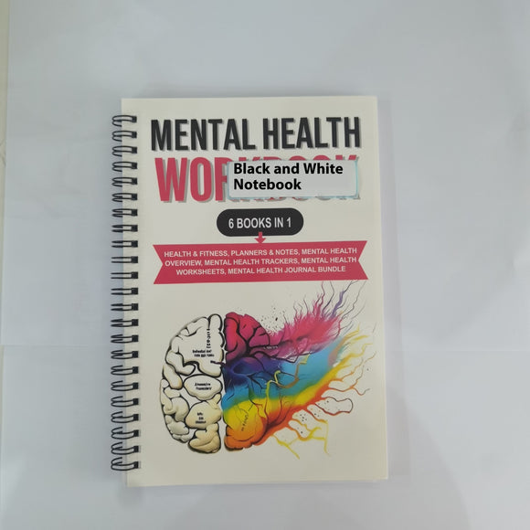 Mental Health Notebook, Stress Management Notepad