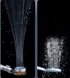 Pressurized Nozzle Turbo Shower Head One-key Stop Water Saving Shower Head Magic Water Line Bathroom Accessory