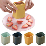 Plastic Cup Fruit and Egg Slicer, Strawberry, Banana, Vegetable Cutter
