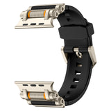 Gear Rotary Decompression Silicone Watch Strap with Metal Connector (Watch not included)