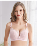 Postpartum Nursing Bra, Gather Lace No Underwire Bra