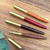 Retro Wooden Fountain Pen for Students & Office – Vintage Calligraphy Writing Gift for Practice and Daily Use