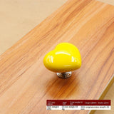 Wardrobe Drawer Cabinet Door, Color Heart-shaped Ceramic Handle