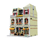 Pizza Shop Street View Town Scene – Large High-difficulty Building Blocks Toy Model