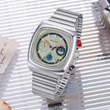 Men's Square Watch, Multifunctional Six-hand Quartz Timepiece
