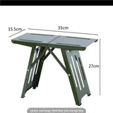 Heavy-duty Folding Home Stool with Extra Thick Metal Base – Durable Compact Seating