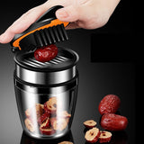 2-in-1 Fruit Cutter Kitchen Gadget – Manual Slicer & Storage Container