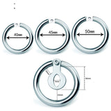 Stainless Steel Short Bottle Cap Chastity Lock for Men, Catheter Device