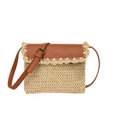 Women's Straw Mori Western Style, All-matching Beach Crossbody Bag