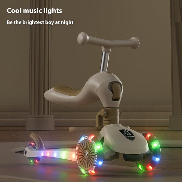Children's Multifunctional Music Flash Scooter