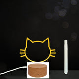 3D Acrylic Handwriting Message Board LED Light, Creative Note Lamp