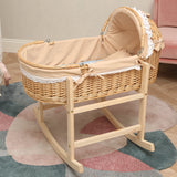 Newborn Anti-mosquito Sleeping Basket Rattan Bed Crib
