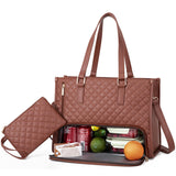 Convenient Commute New Women's Insulated Lunch Bag, Leak-proof Large Purse, Diagonal Computer Storage Case
